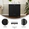Flash Furniture Haven 30 Inch Bathroom Vanity w/Sink, Storage Cabinet w/Soft Close Doors and Bottom Drawer, Black FS-BN-4-30-KD-BK-GG - alternate 2